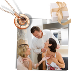 Collier Je t'aime en 100 langues