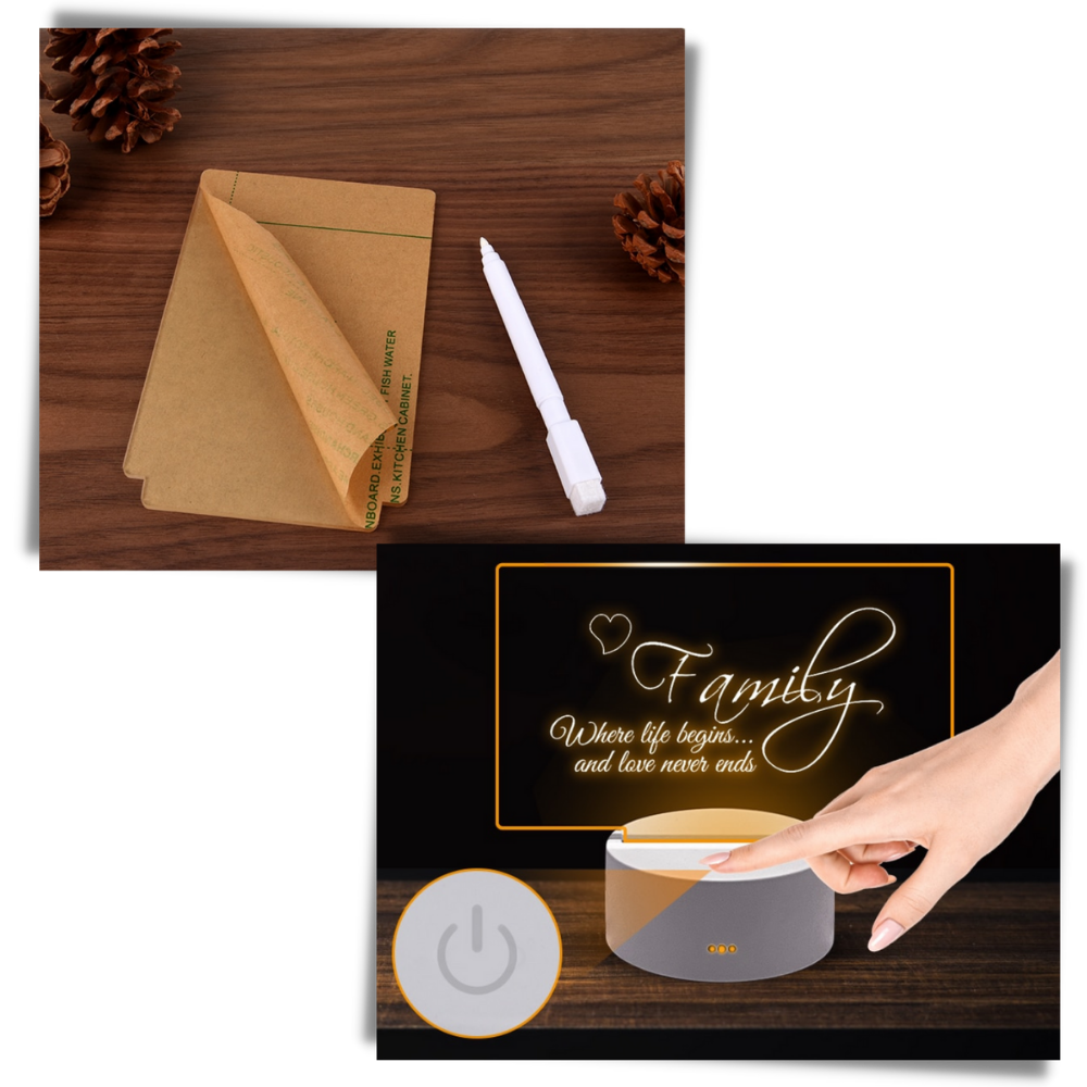 Tableau d'affichage LED avec stylo