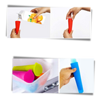 Pack de 5 moules en silicone pour sucettes glacées