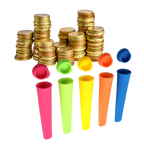 Pack de 5 moules en silicone pour sucettes glacées