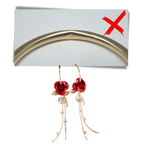 Boucles d'oreilles à glands en forme de roses