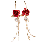 Boucles d'oreilles à glands en forme de roses