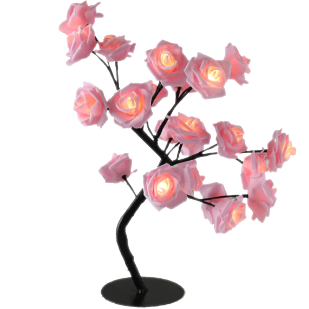 Lampe ravissante en forme de rosier