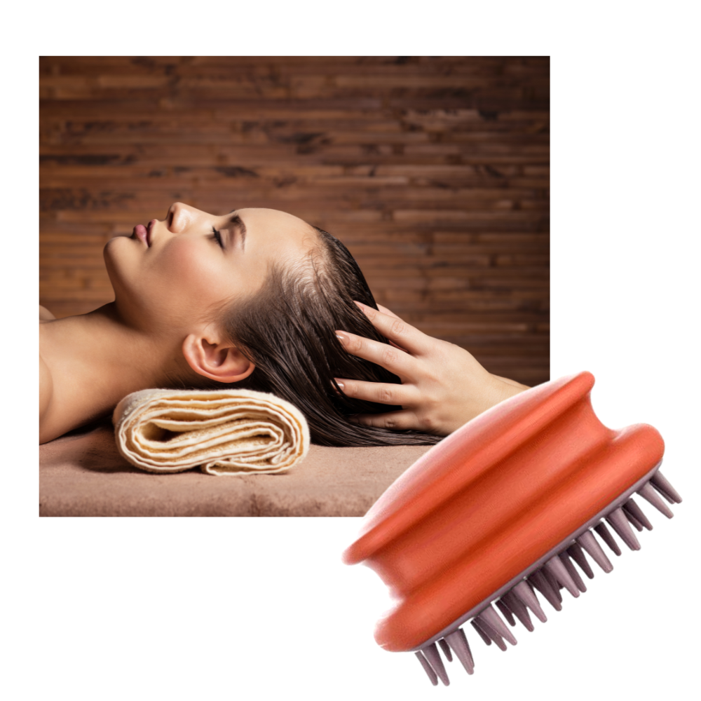 Brosse de massage du cuir chevelu