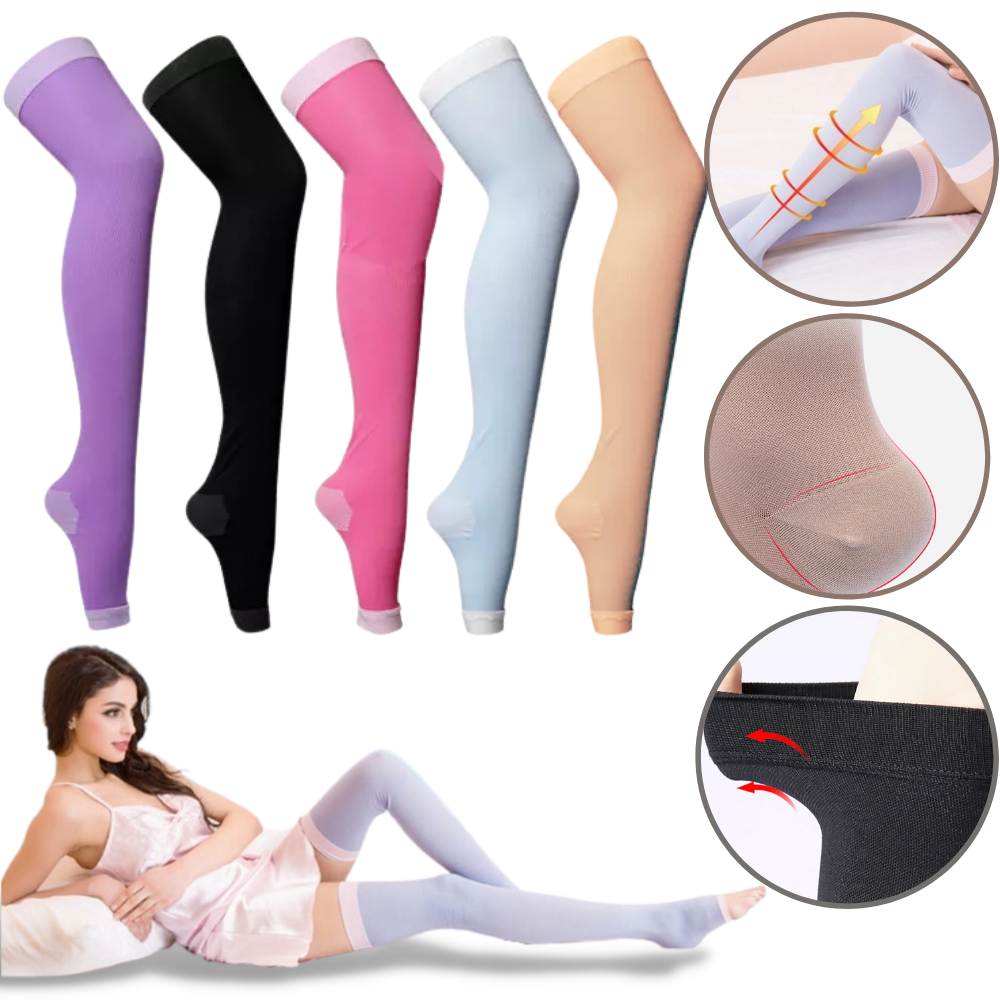 Paire de collants de compression amincissants
