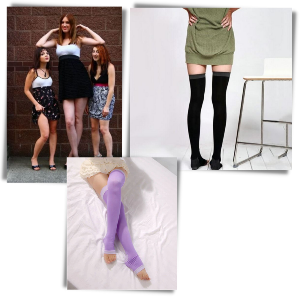 Paire de collants de compression amincissants