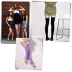 Paire de collants de compression amincissants