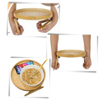 Table d'accoudoir en bois pliable