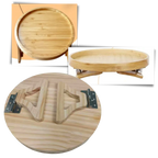 Table d'accoudoir en bois pliable