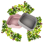 Poêle carré en silicone écologique