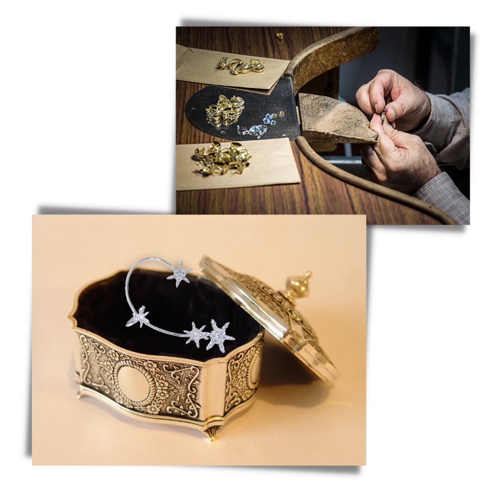 Paire de boucles d'oreilles à clip en zircone