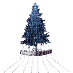 Lumières de Noël en cascade