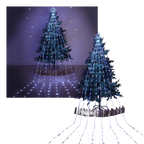 Lumières de Noël en cascade