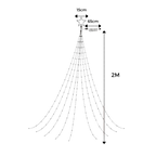 Lumières de Noël en cascade