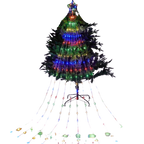 Lumières de Noël en cascade