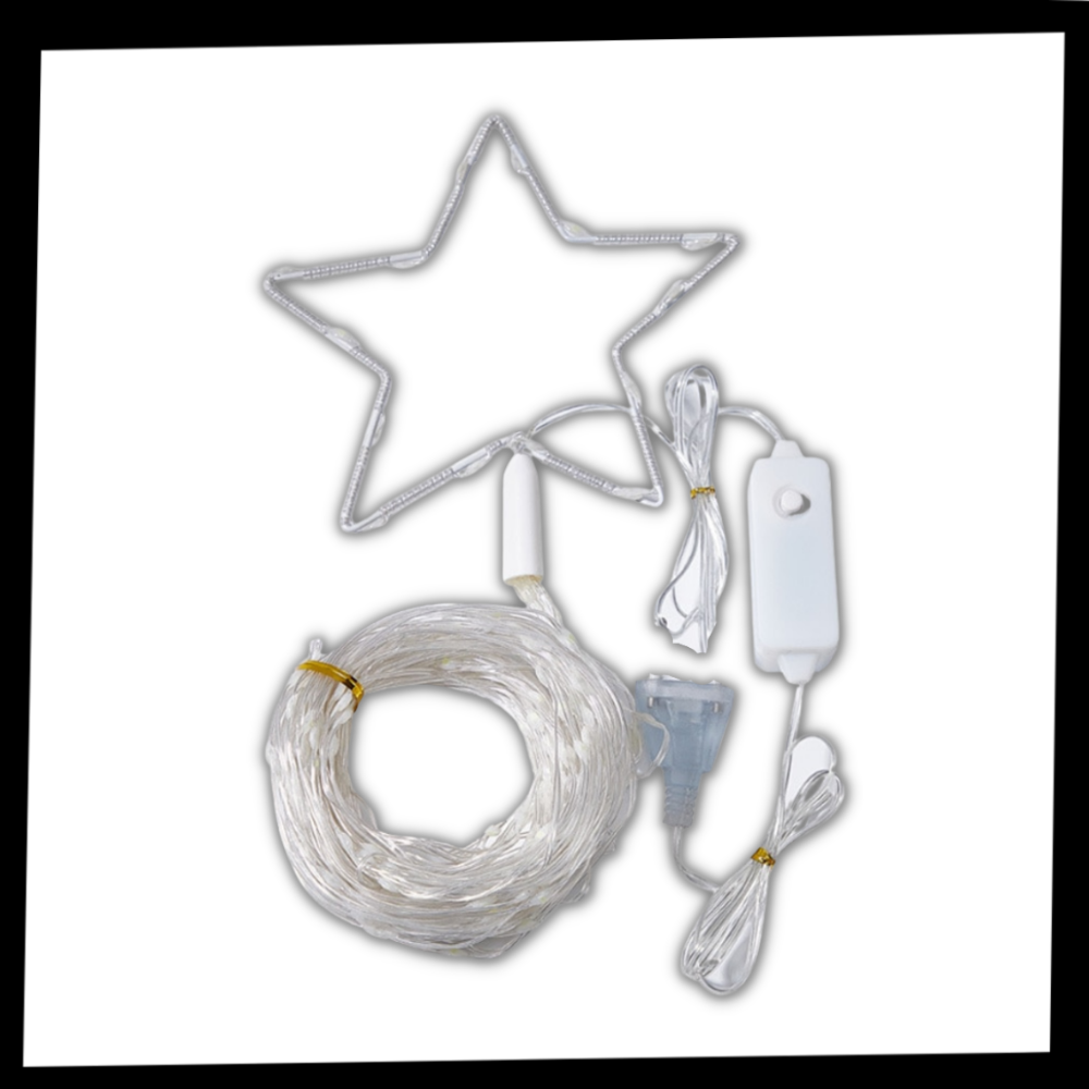 Lumières de Noël en cascade