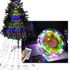 Lumières de Noël en cascade