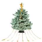 Lumières de Noël en cascade