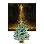 Lumières de Noël en cascade