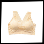Soutien-gorge en dentelle respirant et sans couture
