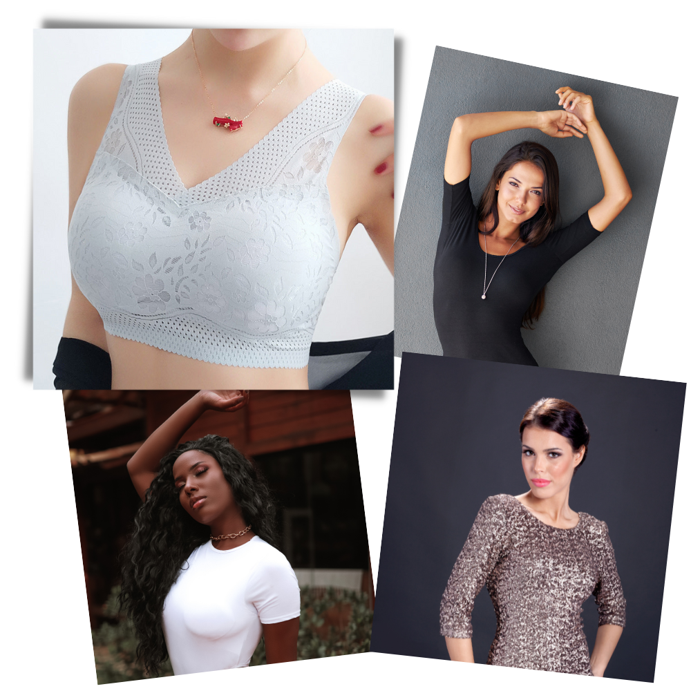 Soutien-gorge en dentelle respirant et sans couture
