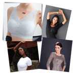 Soutien-gorge en dentelle respirant et sans couture