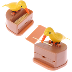 Boîte distributrice de cure-dents motif oiseau