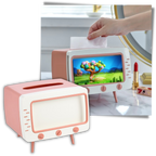 Distributeur de mouchoirs avec support pour téléphone