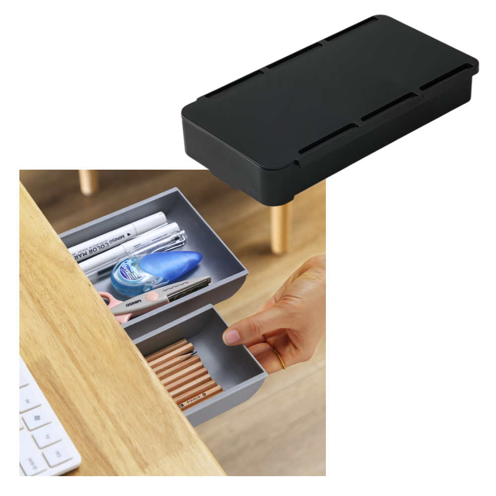 Organisateur de tiroir de bureau invisible