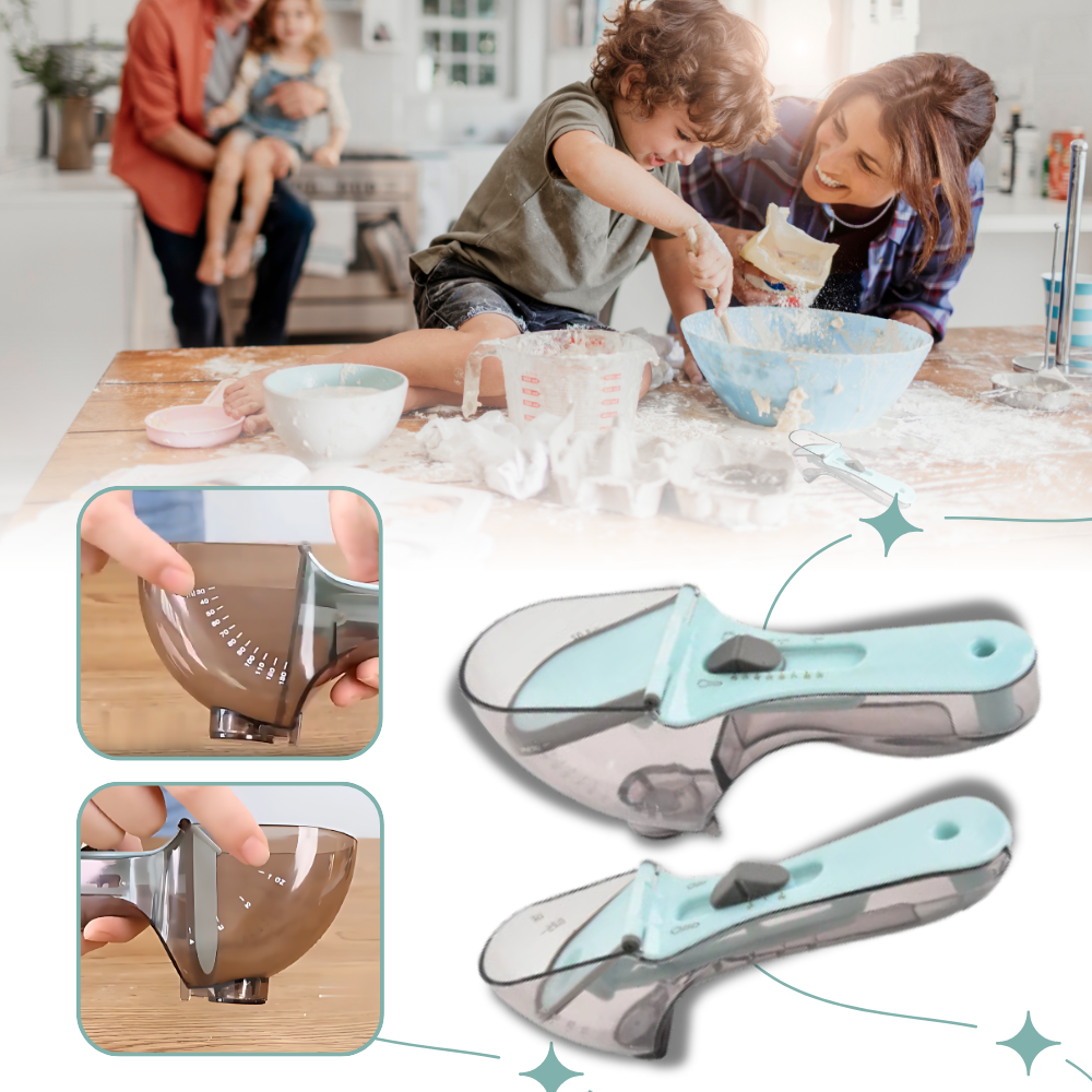 Cuillère à mesurer réglable 2 en 1