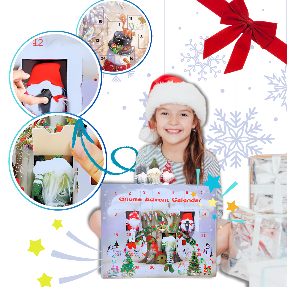 Calendrier de l'Avent Lutin avec compte à rebours de 31 jours