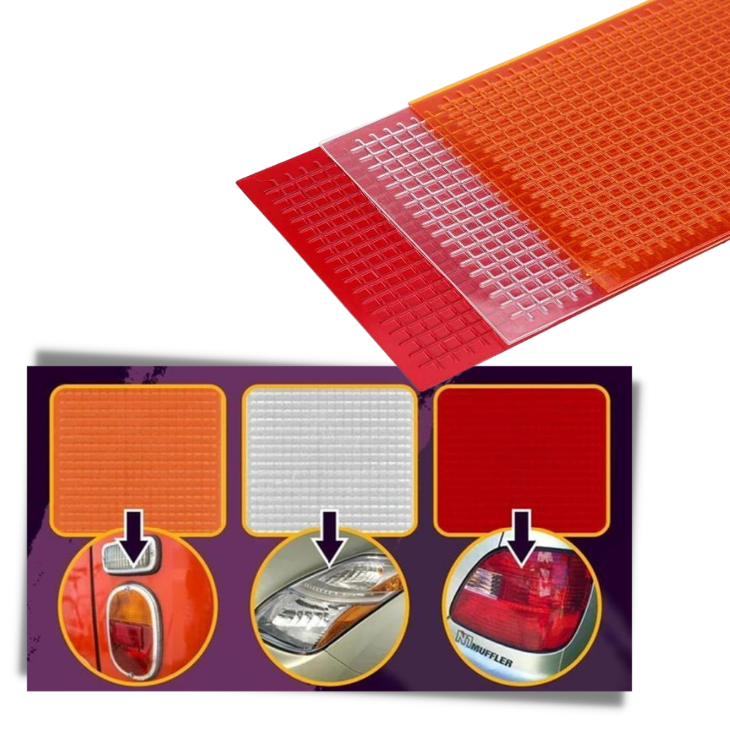 3 Pièces de film de réparation pour feux arrière