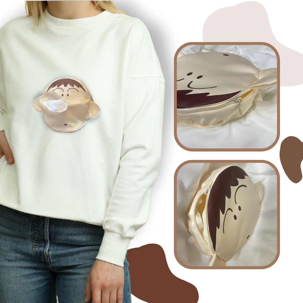 Chemise 3D Shin Chan avec poche intégrée