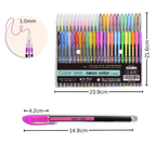 Set de 48 stylos gel pailletés