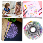 Set de 48 stylos gel pailletés