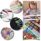 Set de 48 stylos gel pailletés