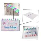 Classeur d'épargne complet de 52 semaines