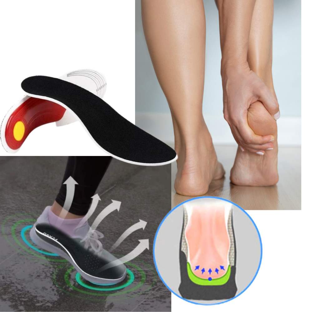 1 Paire de semelles orthopédiques fermes pour pieds plats