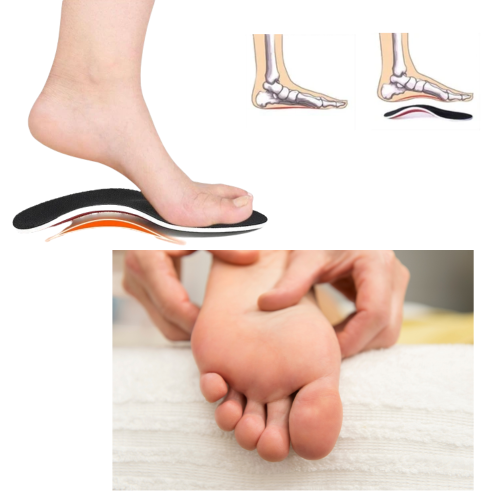 1 Paire de semelles orthopédiques fermes pour pieds plats