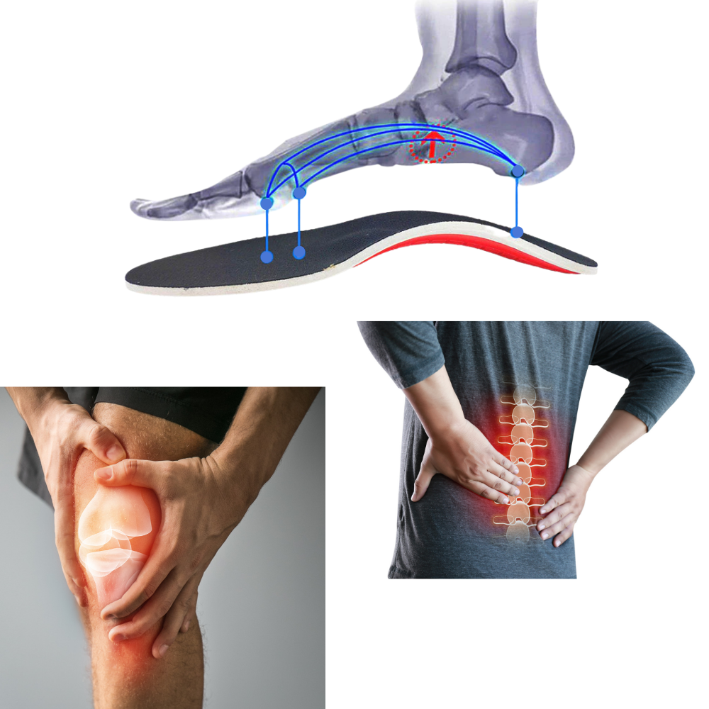 1 Paire de semelles orthopédiques fermes pour pieds plats