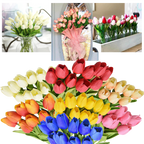 Fleur de tulipe artificielle (10 Pcs)