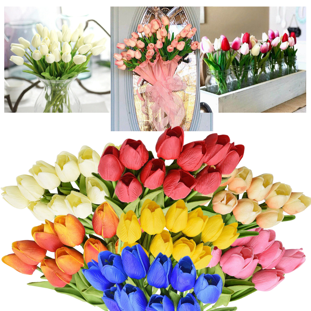 Fleur de tulipe artificielle (10 Pcs)