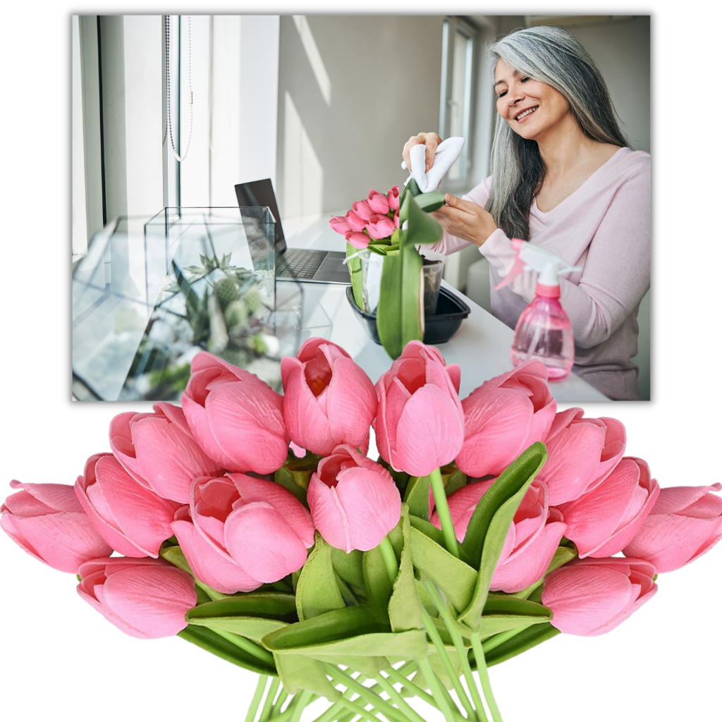 Fleur de tulipe artificielle (10 Pcs)