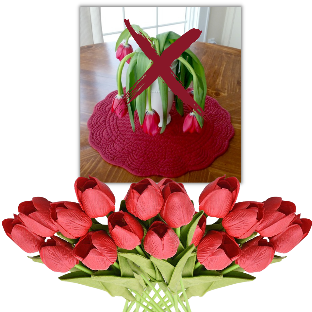Fleur de tulipe artificielle (10 Pcs)