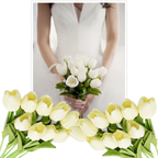 Fleur de tulipe artificielle (10 Pcs)