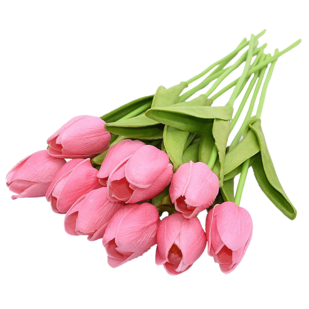 Fleur de tulipe artificielle (10 Pcs)