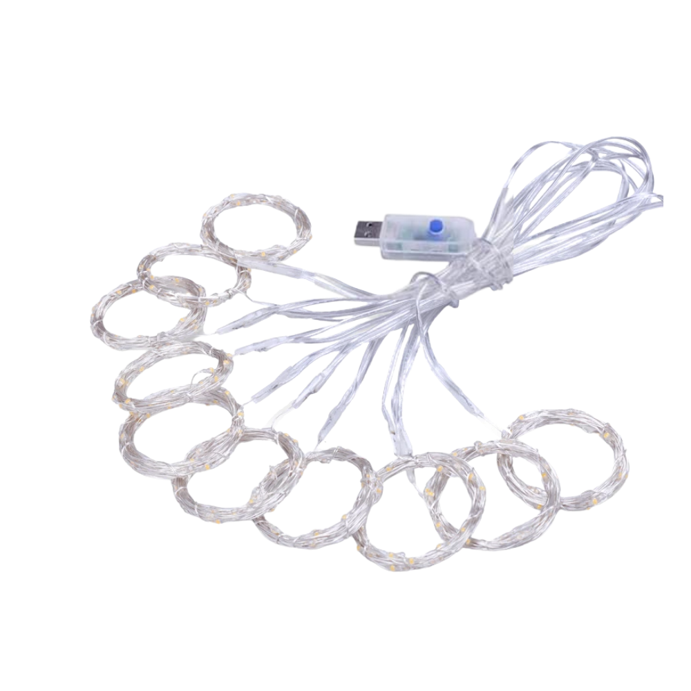 Rideau de lumières avec télécommande