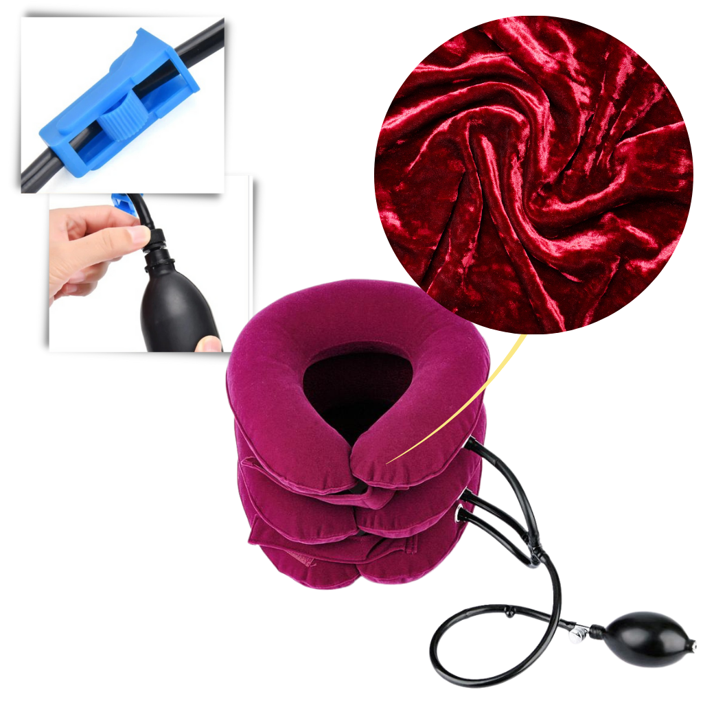 Minerve gonflable pour soutien des cervicales