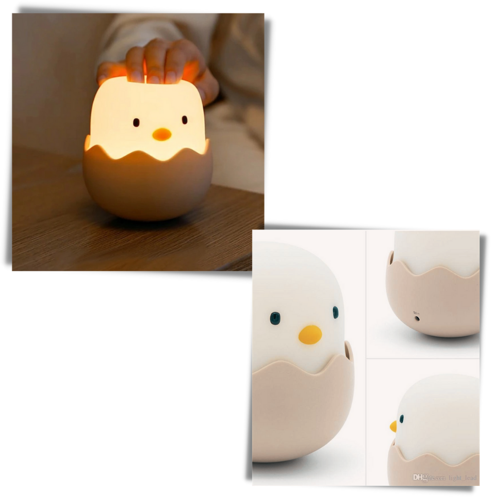 Lampe de nuit en forme de poussin