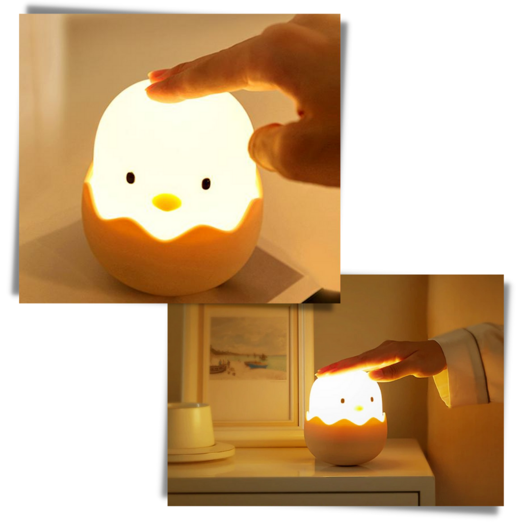 Lampe de nuit en forme de poussin